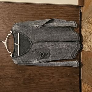 Grey Long Sleeve Pocket Tee